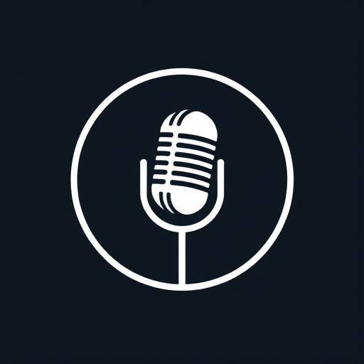 Logotipo da Vozes do Brasil: um microfone estilizado dentro de um c√≠rculo